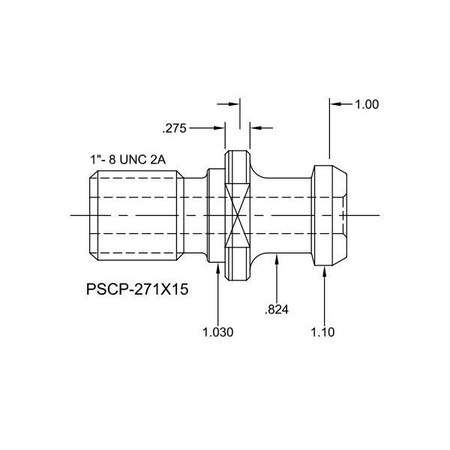 Tj Davies Co Coolant Through Retention Knob PSCP-271X15